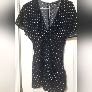 Forever 21 Black and White Polka Dot Blouse